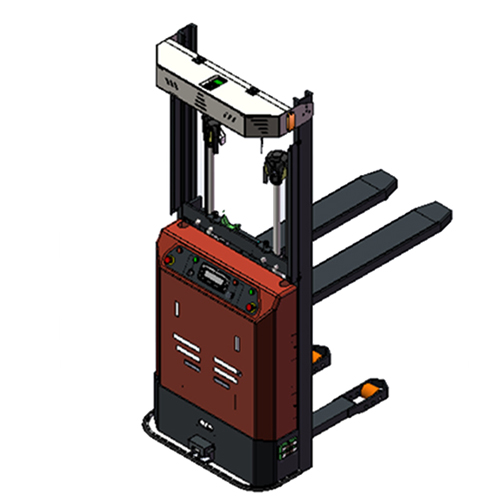 欧标智能 视觉定位导航 舵轮驱动 负载1000kg 叉取搬运式 举升高度300mm  视觉AGV叉车